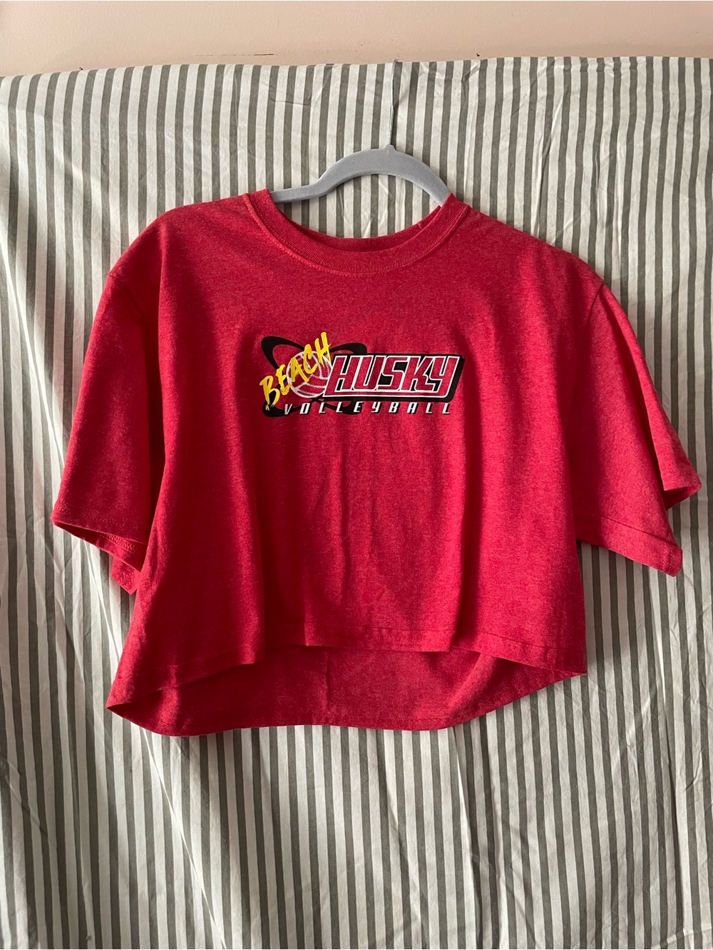 Vintage UConn Husky Volleyball Crop Top